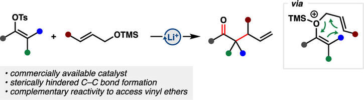 Graphical abstract for Main Group-Catalyzed Cationic Claisen Rearrangements via Vinyl Carbocations